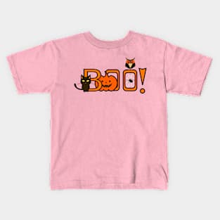 Boo, it's Halloween Kids T-Shirt